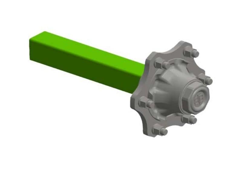 UN-BRAKED STUB-AXLES